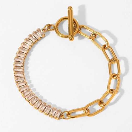 Chiara – Kristall-Armband mit Knebelverschluss