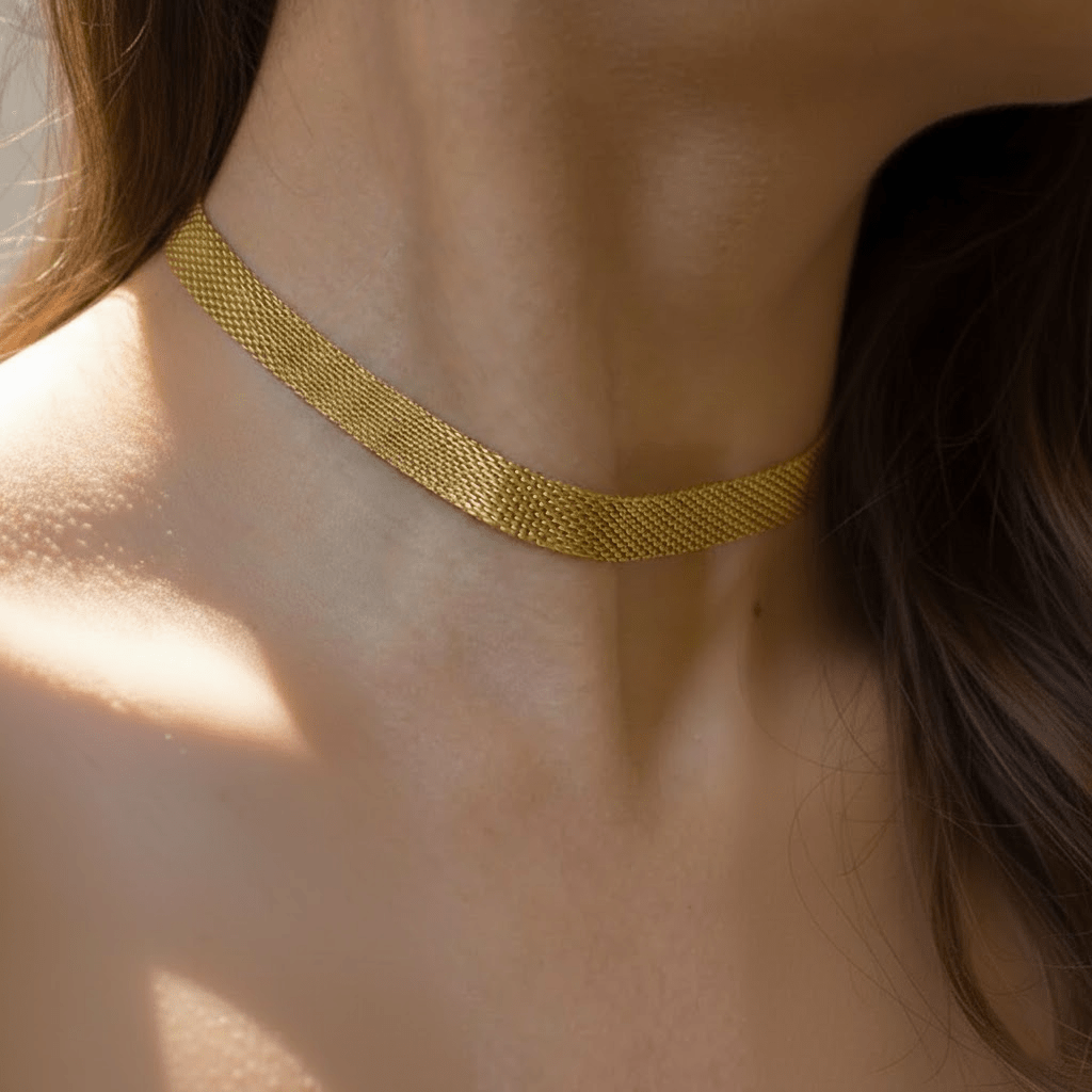 Fiorella – mesh choker necklace - Bella mia