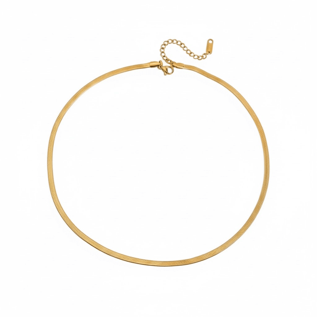Michelina – flat snake choker - Bella mia