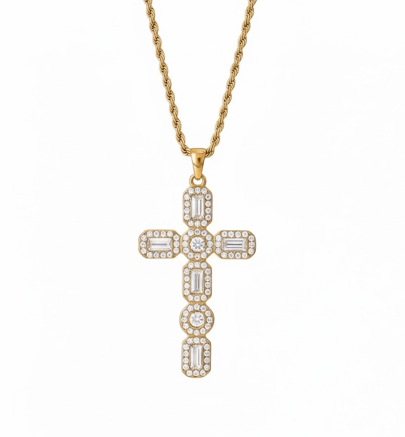 Héléna – cross crystal necklace - Bella mia