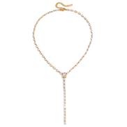 Lylia – crystal lariat necklace - Bella mia