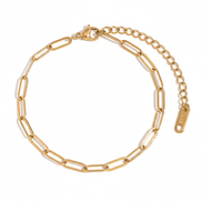 Olivia – paperclip chain bracelet - Bella mia