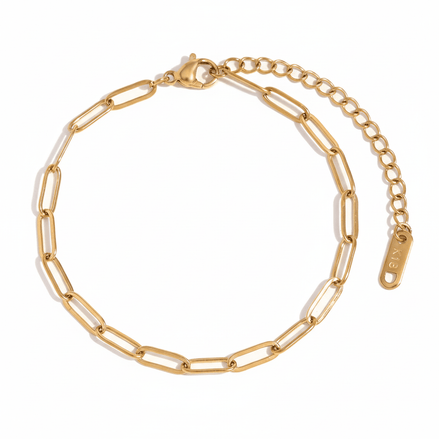 Olivia – paperclip chain bracelet - Bella mia