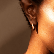 Ornella - vintage engraved hoops - Bella mia