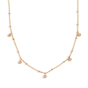 Bianca - Crystal Drop Chain Necklace