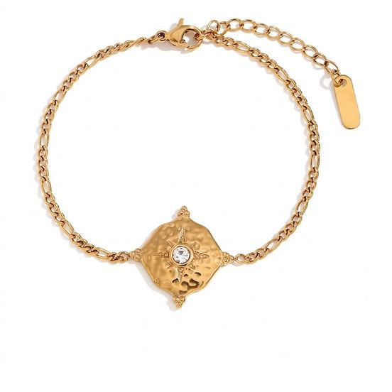 Stella - Compass Medallion Bracelet